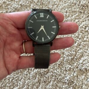 Larsson & Jennings black metal watch- For pieces only
